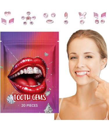 Crystal Stickers for Teeth - Gemstone Rhinestone Stickers for Teeth - Multifunctional Teeth Supplies Decorative Daily Teeth Decor for Shopping Dating - Buy Online on SooperMarket.com
