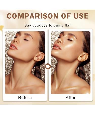 Body Shimmer Oil & Glitter - Waterproof Bronzer Glow Lotion | Moisturizing Highlighter | 103g Glistening Bronze for Radiant Skin - Buy Online on SooperMarket.com