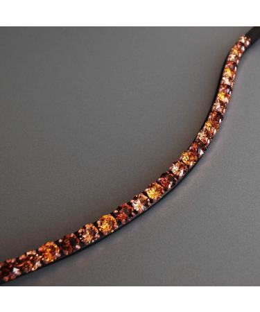 Designer Brown 'Wood' Herring Straps for Happiness Horses - Hand-Sewn with Glitter Stones for Ponies | Premium Black Leather - Buy Online on SooperMarket.com