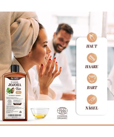 Jojoba Oil Organic 250 ml - 100% Pure Natural & Cold Pressed - Buy Online Internationally - Buy Online on SooperMarket.com