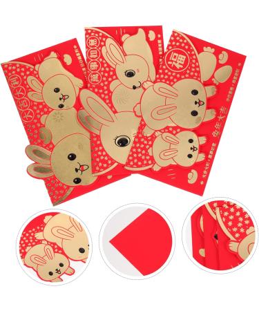 ABOOFAN 36 Pcs Year of The Rabbit Lucky Packet Bunny Hong Bao 2023 New Year Envelopes Lunar Hong Bao 2023 Year Red Packet Money Gift Cartoon Red Packets Design Paper Chinese Style - Buy Online on SooperMarket.com