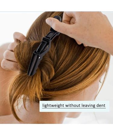 10x Crocodile Hair Clips - Professional Styling Barrettes for Thick Hair with Nonslip Grip - Salon Quality - Black - Buy Online on SooperMarket.com