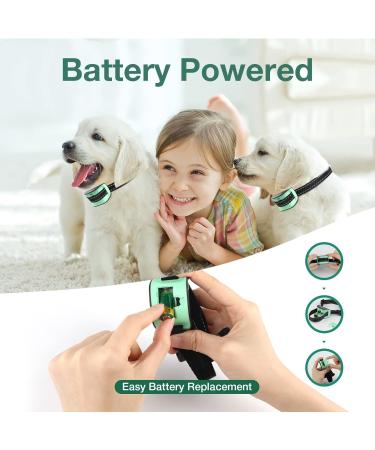 MASBRILL Anti Bark Collar for Large Medium Small Dogs - Dog Barking Collar with Vibration & Sound Harmless Training - Stop Dog Barking Deterrent Device 7 Sensitivity Adjustable No Bark Collar - Green - Buy Online on SooperMarket.com