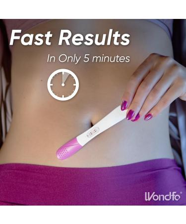 Wondfo Pregnancy Test Sticks 25 Pack - Rapid Detection Midstream Get One Step HCG Urine Test Result at Home - Get your HCG Result in 5 Seconds 25 count (Pack of 1) - Buy Online on SooperMarket.com