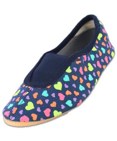 Beck Girls Hearts RIST Gymnastics Shoes 25 EU Dark Blue