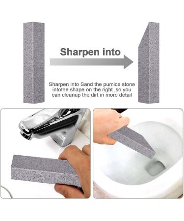 12-Piece Pumice Stone Cleaning Block Set for Toilets Showers & Sinks - Powerful Eco-Friendly Bathroom Cleaner - Buy Online on SooperMarket.com