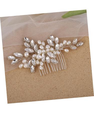 Beavorty Wedding Hair Comb Bridal Headwear Wig White Crystal Decorative Hair Comb - Buy Online on SooperMarket.com