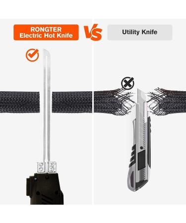 RONGTER Foam (200W) - Air Cooled   Electric hot knife - Foam cutting tool with Blades & Accessories Use Foam Cutter for Engraving and DIY Handmade - Buy Online on SooperMarket.com
