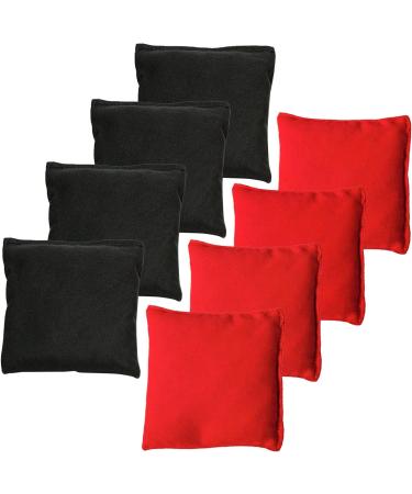 JMEXSUSS Weather Resistant Cornhole Bags - Set of 8 Regulation Professional Corn Hole Bags in Black/Red with Tote Bag - Buy Online on SooperMarket.com