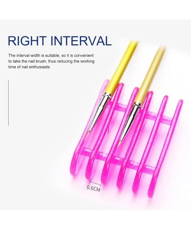 Buy Lurrose 4-Piece Nail Pencil Holder & Makeup Brush Rack - Durable ABS Cosmetic Stand for Eyeliner & Manicure Tools - International Shipping Available - Buy Online on SooperMarket.com