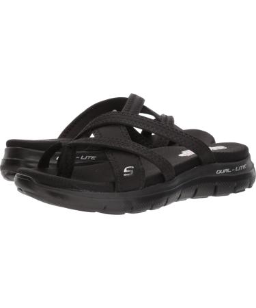 Skechers Women's Flex Appeal 2.0-Start Up Sports Sandal 40 EU Black