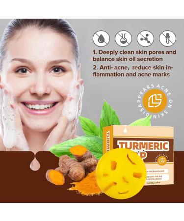 Turmeric Soap Bar for Face & Body - Moisturizing Soap for Hyperpigmentation & Dark Spots - All Skin Types - 1 Count - Buy Online on SooperMarket.com