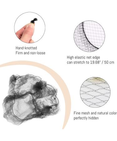 Shakeel 30pcs Invisible Hair Nets with 20pcs U Shape Pins - Black Mesh Ballet Bun Nets for Women Dancer Cook Caterers - Buy Online on SooperMarket.com