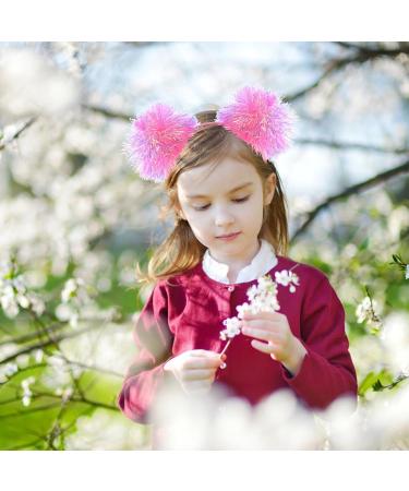 minkissy Pom Pom Headband Pom Pom Head Bopper Pom Party Headband Tinsel Headband Pompom Ball Headband for Women Girls Pink - Buy Online on SooperMarket.com