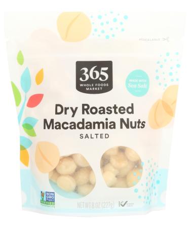 365 by Whole Foods Market, Macadamia Nuts Roasted And Salted, 8 Ounce