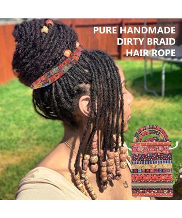 Nizirioo 2 Piece Spiral Hair Elastics Hair Accessories Ponytail Holder Folding Dreadlock for Ponytail Hair Tie Dreadlocks Hair Ties for Women Men - Buy Online on SooperMarket.com
