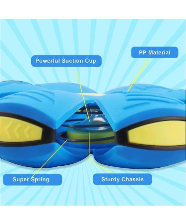 WACURRENTHYD New UFO Pet Flying Saucer Ball Portable Flying Toys Creative Fly Saucer Stomp Magic Balls Magic Frisbee Dog Toy Ball Fun Puppy Interactive Flying Flat Throw Disc Balls Toy (Pink) - Buy Online on SooperMarket.com