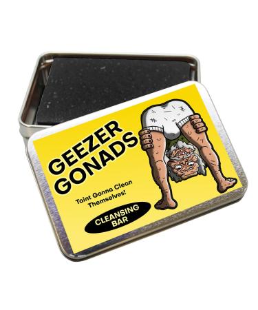Geezer Gonads Soap Bar - Hilarious Gag Gift for Milestone Birthdays & Over-the-Hill Parties - Ideal Stocking Stuffer for Men - Buy Online on SooperMarket.com