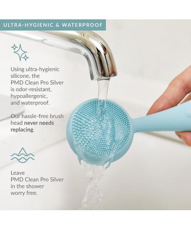 PMD Clean Pro Silver: Smart Facial Cleansing Device with Silver ActiveWarmth & Anti-Aging Massager - Buy Online on SooperMarket.com