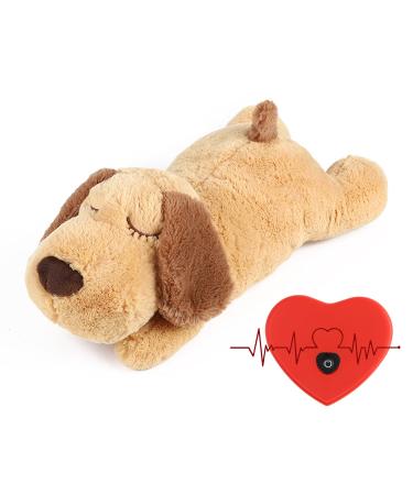 Newthinking Puppy Heartbeat Stuffed Toy - Pet Anxiety Relief and Calming Aid Soft Plush Sleeping Buddy Behavioral Aid Dog Toy with Heartbeat for Puppies Dog Pet