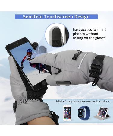 Miushion Winter Ski Mittens - Warm Unisex Snow Gloves with 3M Thinsulate for Skiing & Snowboarding - Black, Small - Buy Online on SooperMarket.com