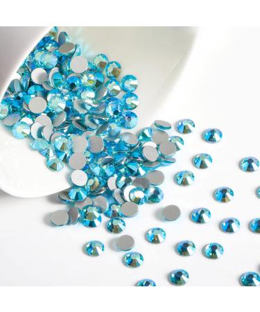 Beadsland 1440 Pieces Aquamarine Flat Back Rhinestones SS16 Nail Crystals for Stunning Nail Art - Buy Online on SooperMarket.com