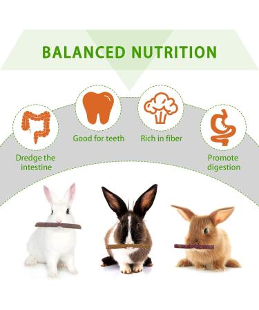 Fanshiontide 19 in 1 Bunny Chew Toys for Teeth - Rabbit Treats and Toys for Teeth - Timothy Hay Sticks, Loofah, Wood, Grass, Carrots, Corn - Ideal for Rabbit, Guinea Pig, Hamster, Chinchilla - Buy Online on SooperMarket.com