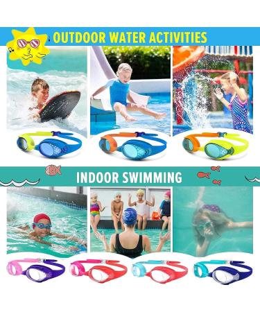 OutdoorMaster Kids Swim Goggles 2 Pack - Quick Adjustable Strap Swimming Goggles for Kids 2 Pack-a - Buy Online on SooperMarket.com