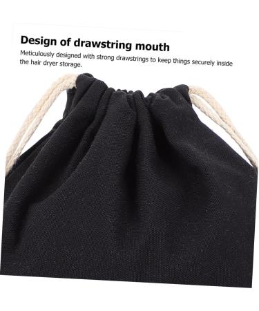 CANIGHT 4pcs Hair Dryer Storage Bag Storage Bags Organizer Bags for Travel Blow Dryer Bag Black Fabric - Buy Online on SooperMarket.com