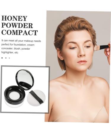 KOMBIUDA 1 Set Loose Powder Box Powder Box Loose Powder Case Face Stylish Powder Holder Powder Puff Clamshell - Buy Online on SooperMarket.com