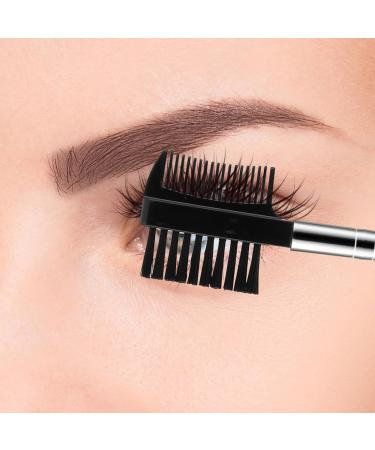 2Pcs Eyelash Brush Comb & Eyebrow Brush Set - Reusable Dual Applicator for Eyelash Extensions | Perfect Makeup Accessory - Buy Online on SooperMarket.com