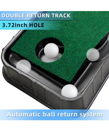 MYKUJA Putting Green with Automatic Ball Return - Indoor and Outdoor Mini Putting Mat for Home and Office - Mini Golf Game and Training Aid - Buy Online on SooperMarket.com