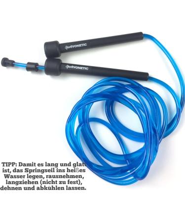 Sportivonetic Premium Adjustable Jump Rope - Fitness Crossfit Boxing for Adults & Children - Speed Rope in Blue - Buy Online on SooperMarket.com
