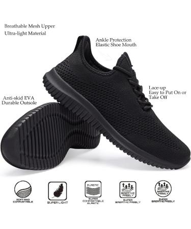 BXYJDJ Men's Running Shoes 10.5 Allblack - Lightweight Athletic Trainers for Gym, Fitness, and Outdoor Jogging - Buy Online on SooperMarket.com