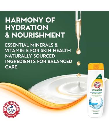 Essentials Body Wash for Women - Moisturizing Clear Water 22.5oz - Non-Toxic Shower Essential - Buy Online on SooperMarket.com
