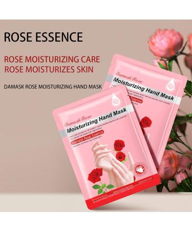 Shefave Moisturising Gloves Hand Mask 3 Pairs - Repair, Whiten, and Anti-Age | Intense Skin Nutrition Hand Cream Mask - Rose Flavor - Buy Online on SooperMarket.com