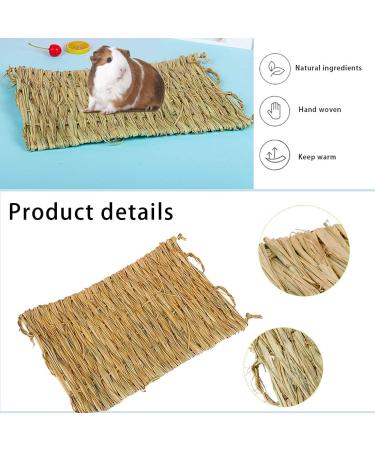 PINVNBY Natural Straw Grass Mat for Rabbit Bunny Cage - 6 Pcs - Buy Online on SooperMarket.com