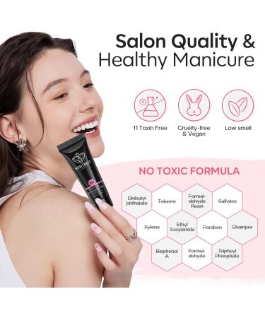 Modelones Poly Extension Gel Nail Kit - 10 Colors with 6W Nail Lamp | All-in-One Poly Builder Nail Gel Set for Women - Buy Online on SooperMarket.com