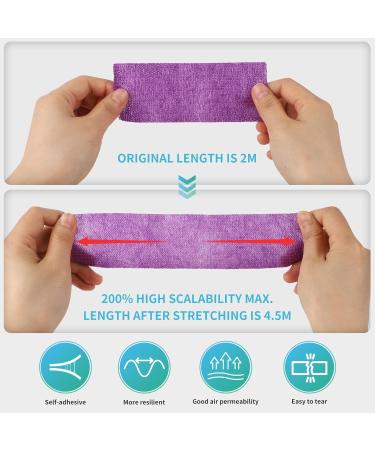 Efuturime 16 Self-Adhesive Bandage - 7.5cm 5cm 2.5cm x 4.5m | Colorful Elastic Fixing Bandage for Sports & Pets - Model S 16PCS-S - Buy Online on SooperMarket.com