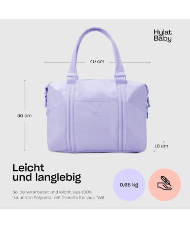 Hylat Baby Diaper Bag for Moms - Lightweight & Versatile Carrying Bag - Perfect for On-The-Go - Stylish Purple - Buy Online on SooperMarket.com