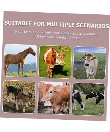 PopetPop 10-Pack Small Cow Bells - Anti-Theft Christmas Decorations for Pets Cattle & Sheep | Loud Iron Bell Accessories - Buy Online on SooperMarket.com