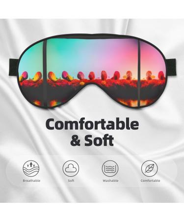 Bright Beautiful Colorful Art Print Double-Sided Eye Mask Soft and Light Blocking for Enhancing Sleep Quality - Buy Online on SooperMarket.com