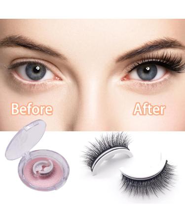 Buy Reusable Self-Adhesive Fake Eyelashes | Realistic & Bushy Makeup Lashes in Crystal Case for Beginners International Shipping Available - Buy Online on SooperMarket.com