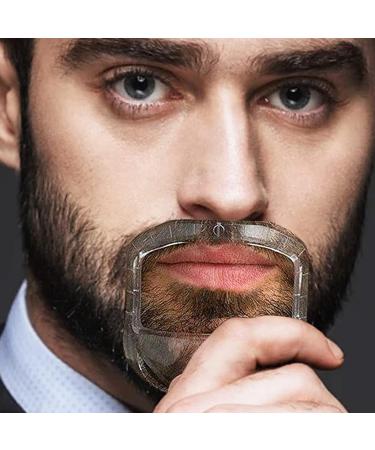 Men's Goatee Shaving Template with 5 Sizes Beard Guide Shaper - Styling & Trimming Stencil for Mustache, Hairline, and Edging - Buy Online on SooperMarket.com