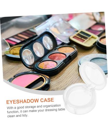 PACKOVE Makeup Case 8pcs Box Empty Eye Shadow Box Sheer Lipstick Empty Eyeshadow Organizer Makeup Tool Round Travel Sample Jars White 4x3.8cm - Buy Online on SooperMarket.com