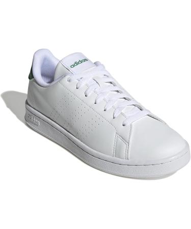 Buy adidas Men's Advantage Tennis Shoes - 43 1/3 EU - Ftwr White & Green | International Shipping Available - Buy Online on SooperMarket.com