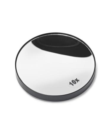 Manicare Magnifying Mirror With 10x Magnification Round Mirror Ideal For Eyebrow Tweezing and Professional Makeup Application With Suction Cups For Ease Of Use And Travel Tweezing Mirror
