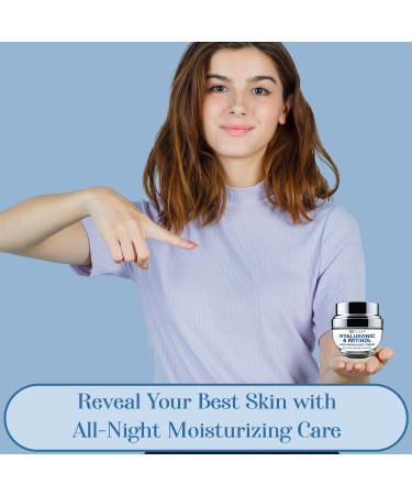 Hyaluronic Acid & Retinol Face Moisturizer | Anti-Aging Night Cream for Wrinkles & Fine Lines | Cruelty-Free Korean Skincare for All Skin Types - Buy Online on SooperMarket.com
