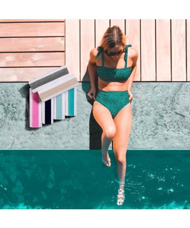 LULUHOME Plush Oversized Beach Towel - 36 x 70 Inch Fluffy Cotton Chiffon Striped Pool Towel for Adults - Large Summer Cabana Swimming Towel - Buy Online on SooperMarket.com