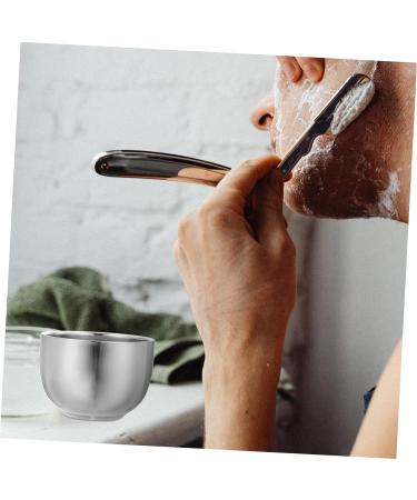 Beavorty Shaving Foam & Razor Brush Set for Men - 2-Piece Silver Barbershop Essentials | International Shipping Available - Buy Online on SooperMarket.com